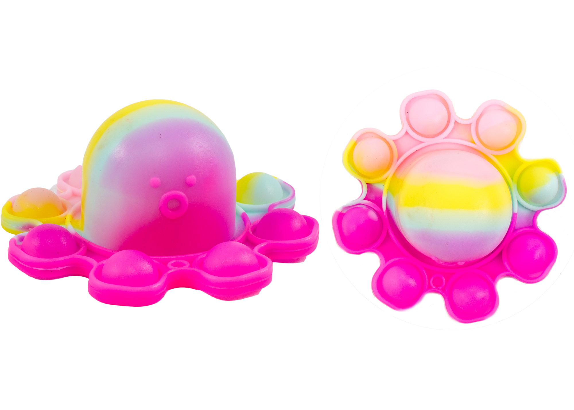 (image for) Octopus keychain pink/yellow